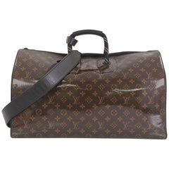 Louis Vuitton Keepall Bandouliere Bag Limited Edition Monogram Glaze Canvas 50