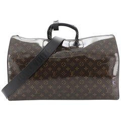 Louis Vuitton Keepall Bandouliere Bag Limited Edition Monogram Glaze Canvas 50