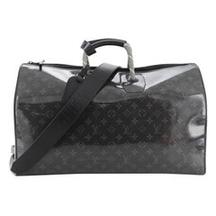 Louis Vuitton Keepall Bandouliere Bag Limited Edition Monogram Glaze Eclipse