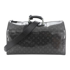 Louis Vuitton Keepall Bandouliere Bag Limited Edition Monogram Glaze Eclipse 