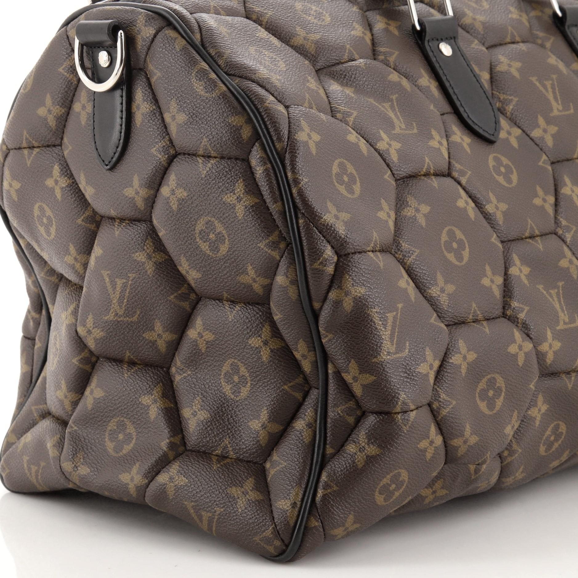 Women's or Men's Louis Vuitton Keepall Bandouliere Bag Limited Edition Monogram Hexagone Canvas 