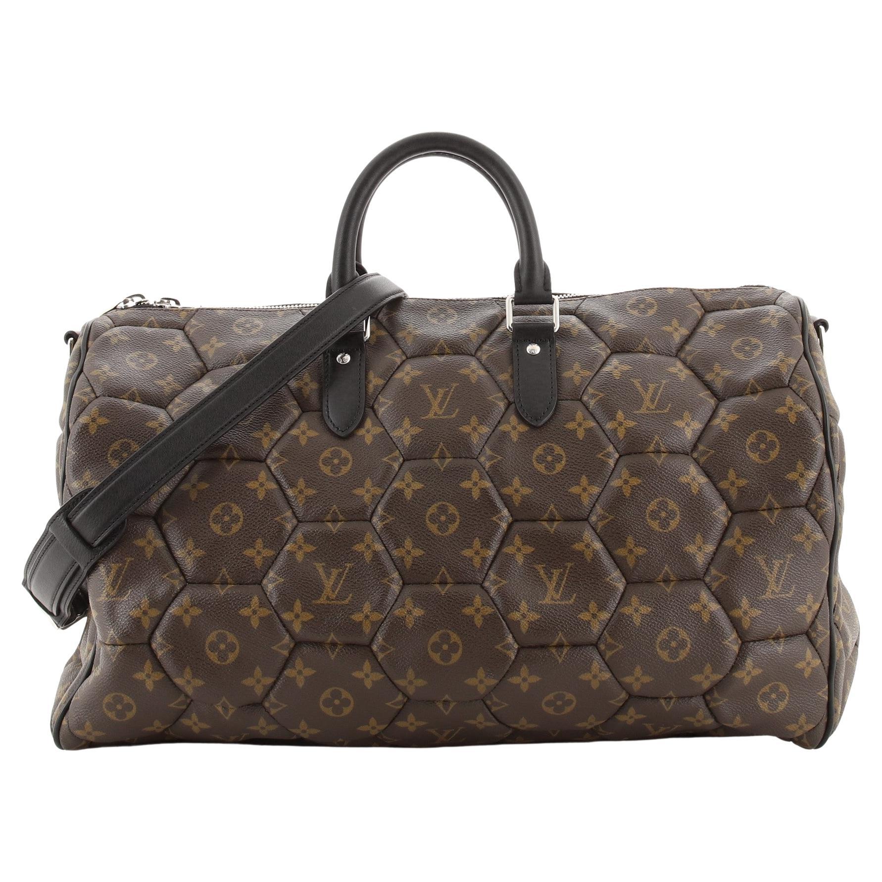 Louis Vuitton Keepall Bandouliere Bag Limited Edition Monogram Hexagone Canvas 