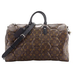 Louis Vuitton Keepall Bandouliere Bag Limited Edition Monogram Hexagone Canvas45