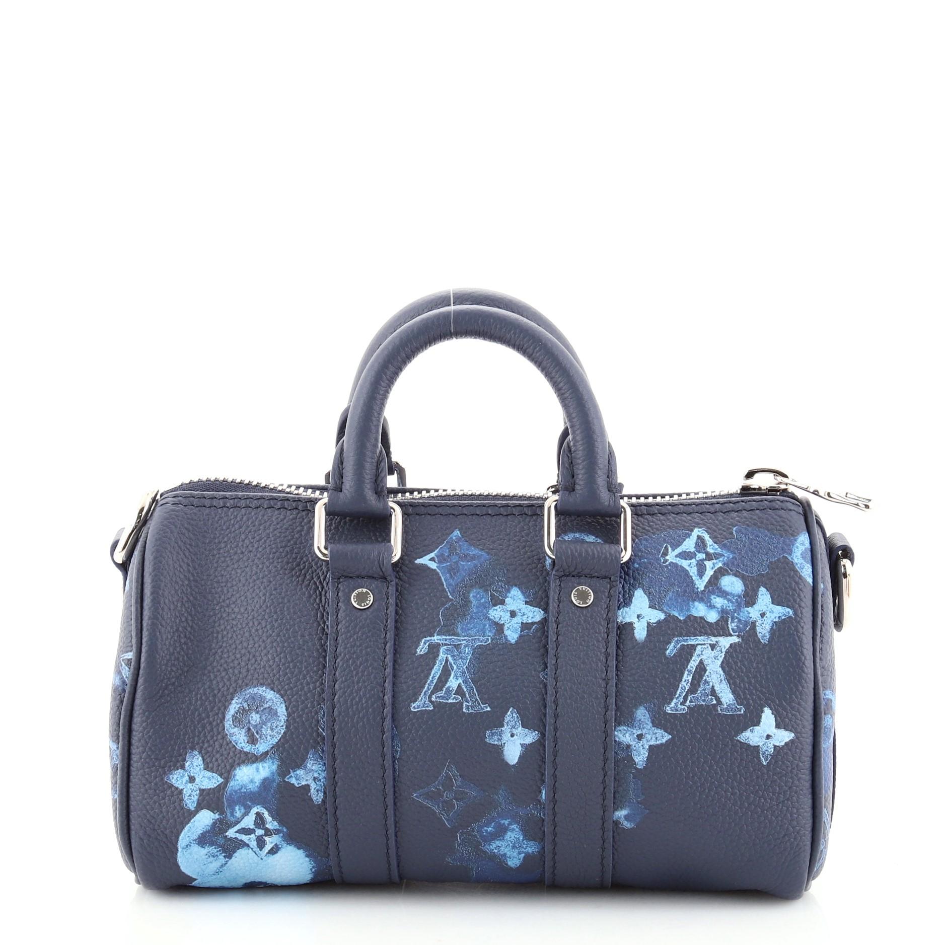 Louis Vuitton Keepall Bandouliere Bag Limited Edition Monogram Ink Waterc In Good Condition In NY, NY