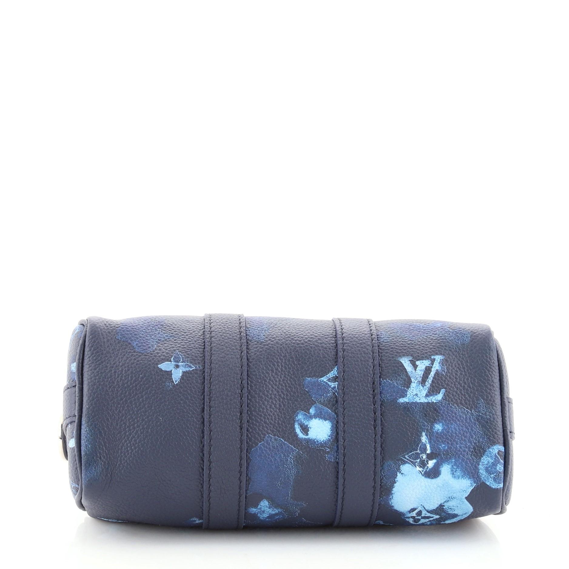 Women's or Men's Louis Vuitton Keepall Bandouliere Bag Limited Edition Monogram Ink Waterc