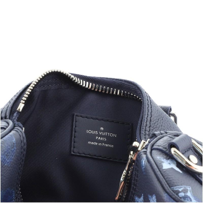 Women's or Men's Louis Vuitton Keepall Bandouliere Bag Limited Edition Monogram Ink Waterc