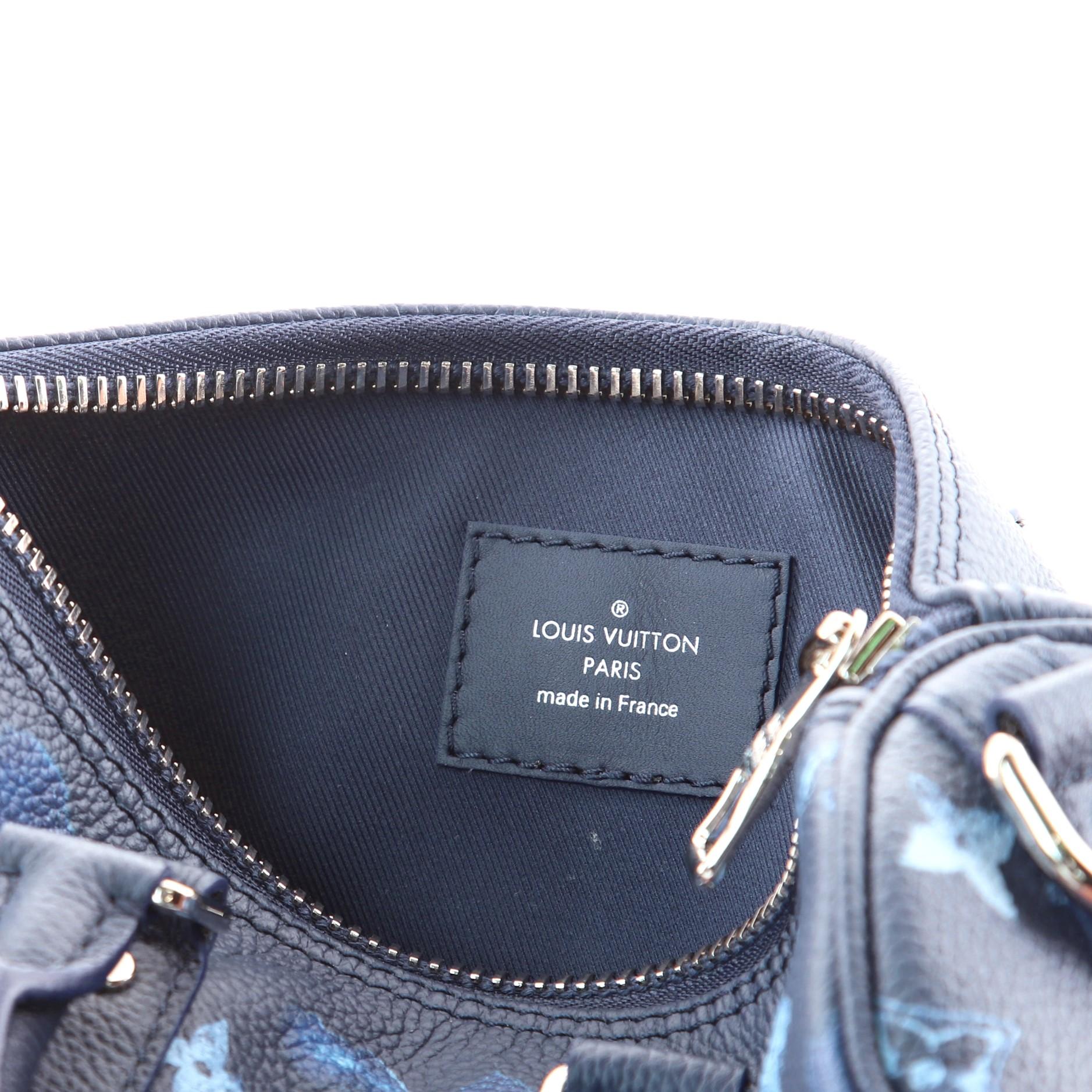 Louis Vuitton Keepall Bandouliere Bag Limited Edition Monogram Ink Waterc 2