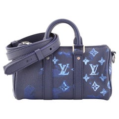 Louis Vuitton Keepall Bandouliere Bag Limited Edition Monogram Ink Watercolor 