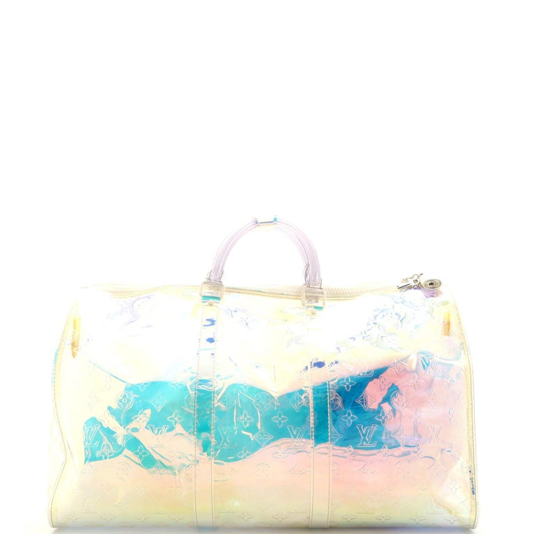 Louis Vuitton Keepall Bandouliere 50 Pastel Multicolor Duffle Weekend Travel  Bag