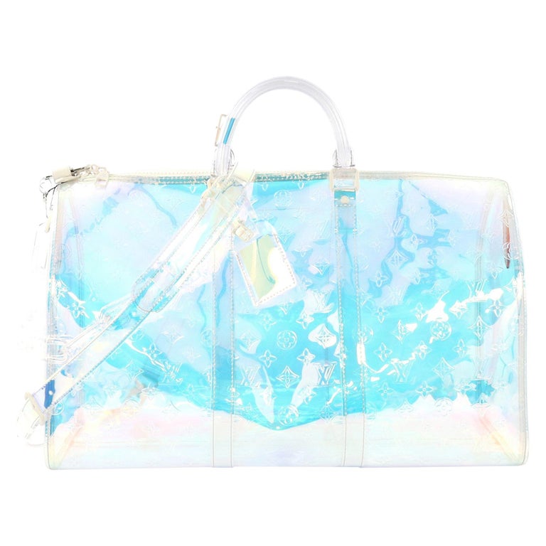 Louis Vuitton Keepall Bandouliere Monogram 50 Prism in PVC with Clear - US