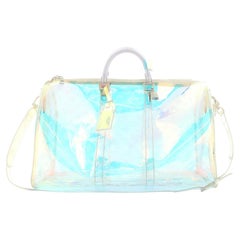 Louis Vuitton x Virgil Abloh Holographic Keepall Bag Duffell Prism Clear,  Women's Fashion, Bags & Wallets, Cross-body Bags on Carousell
