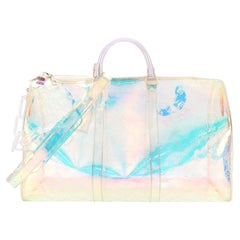 Louis Vuitton Keepall Bandouliere Bag Limited Edition Monogram Prism PVC 