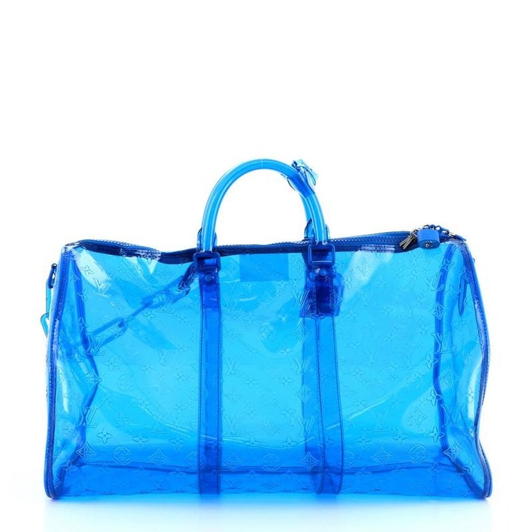 Louis Vuitton Keepall Bandouliere Bag Limited Edition Monogram PVC 50 For Sale at 1stdibs