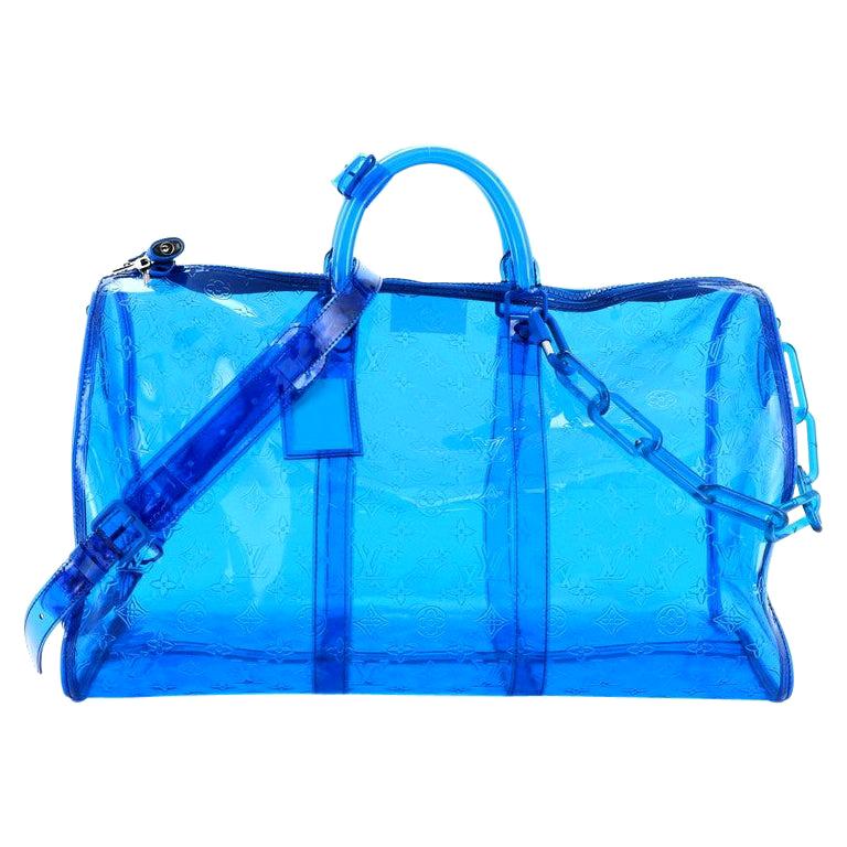 Louis Vuitton Keepall Bandouliere Bag Limited Edition Monogram PVC 50 For Sale at 1stdibs