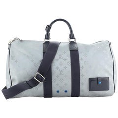 Louis Vuitton Silver Monogram Satellite 50 Keepall at 1stDibs