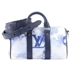 Louis Vuitton Keepall Bandouliere Bag Limited Edition Monogram Watercolor Canvas