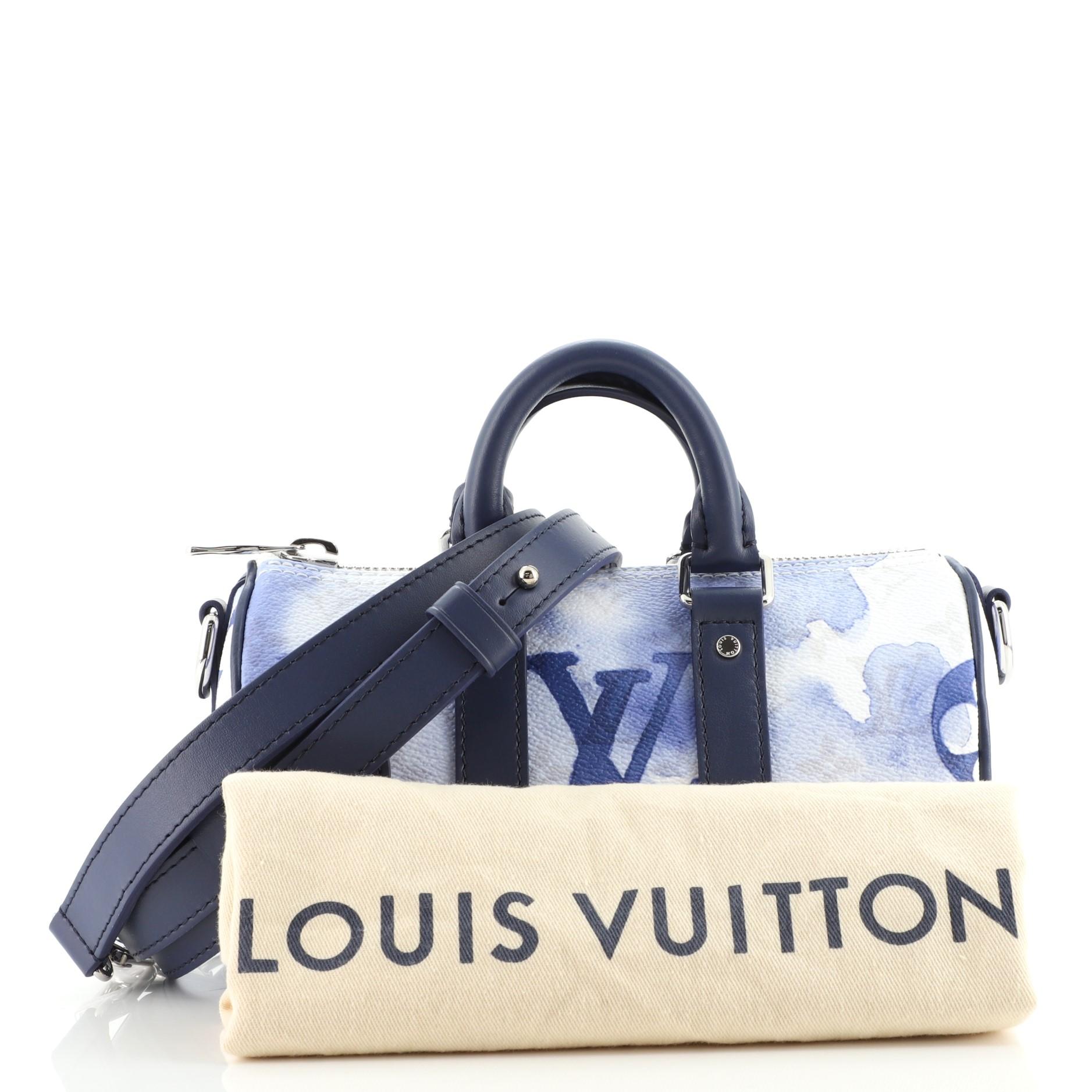 Louis Vuitton Keepall XS Monogram Watercolor Ink Blue