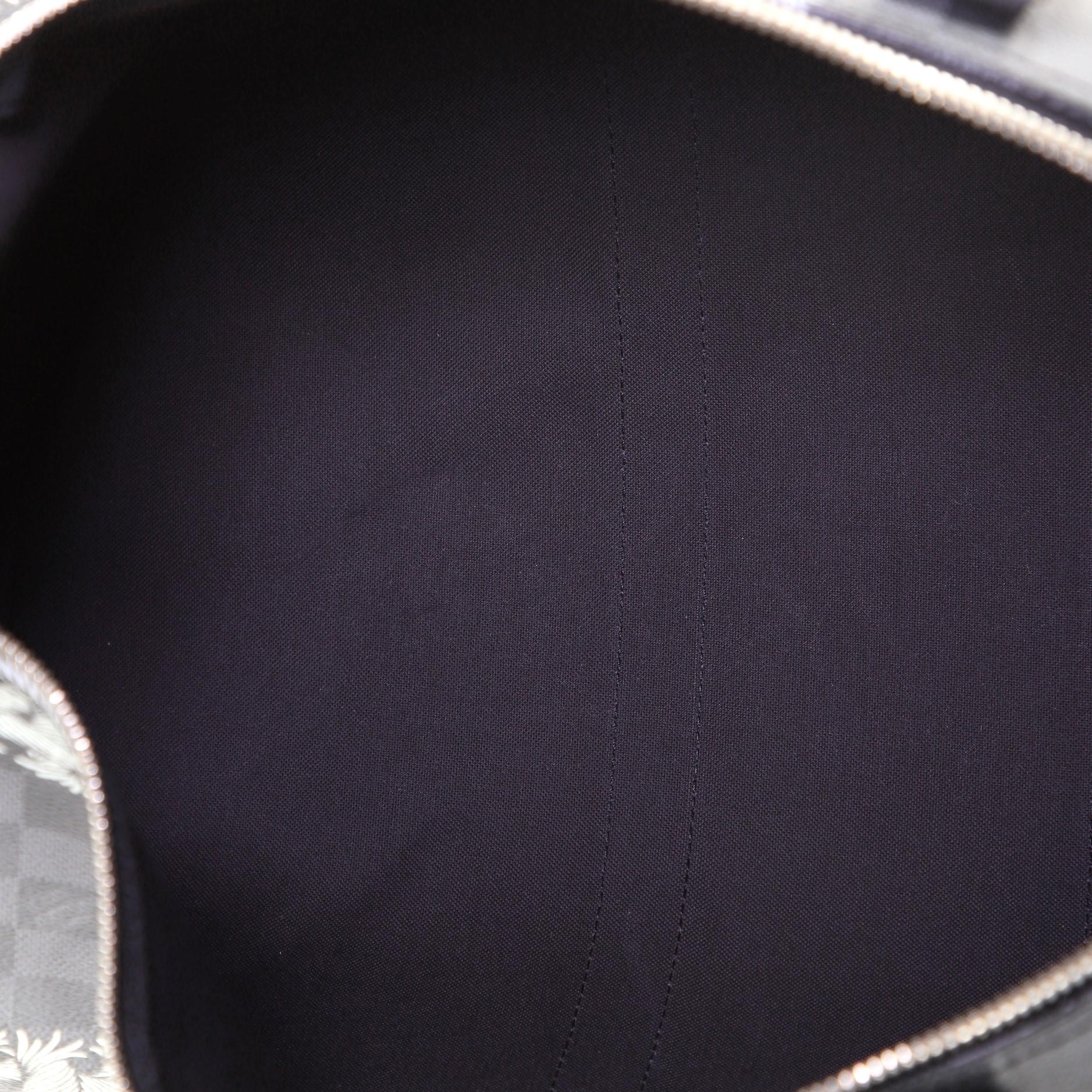Women's or Men's Louis Vuitton Keepall Bandouliere Bag Limited Edition Nemeth Damier Graphite 45