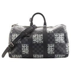 Louis Vuitton Keepall Bandouliere Bag Limited Edition Nemeth Damier Graphite 45