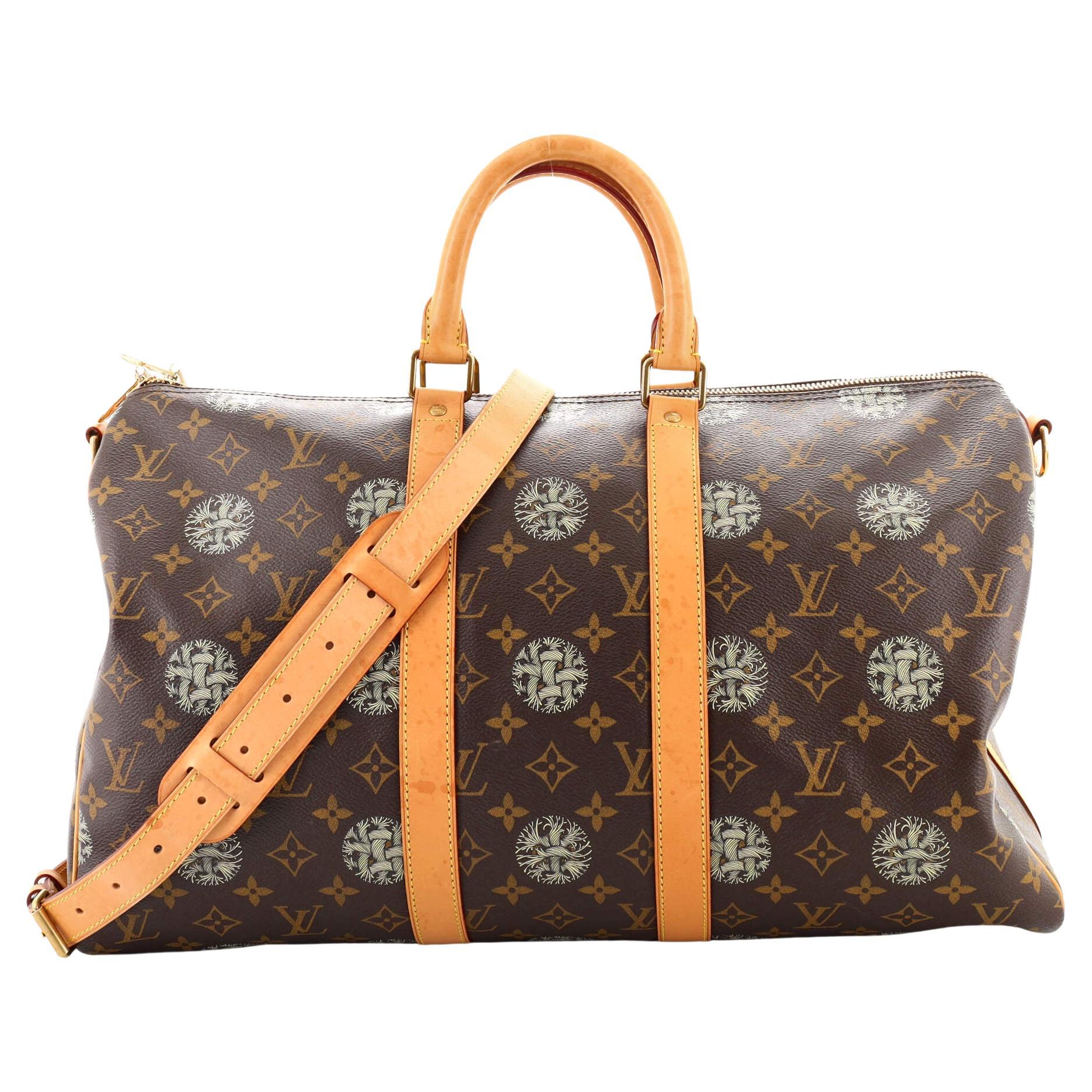 Louis Vuitton Keepall Bandouliere Bag Limited Edition Nemeth Monogram  Canvas 45 For Sale at 1stDibs