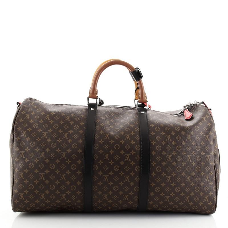 Louis Vuitton Keepall Bandouliere Bag Limited Edition Patchwork In Good Condition In NY, NY