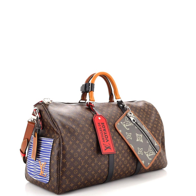 Louis Vuitton Keepall Bandouliere Bag Limited Edition Patchwork Monogram  For Sale at 1stDibs