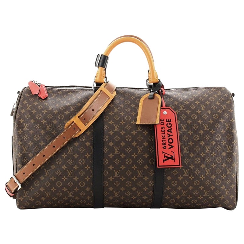 Louis Vuitton Keepall Bandouliere Bag Limited Edition Patchwork Monogram Canvas