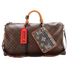 Louis Vuitton Keepall Bandouliere Bag Limited Edition Patchwork Monogram Canvas