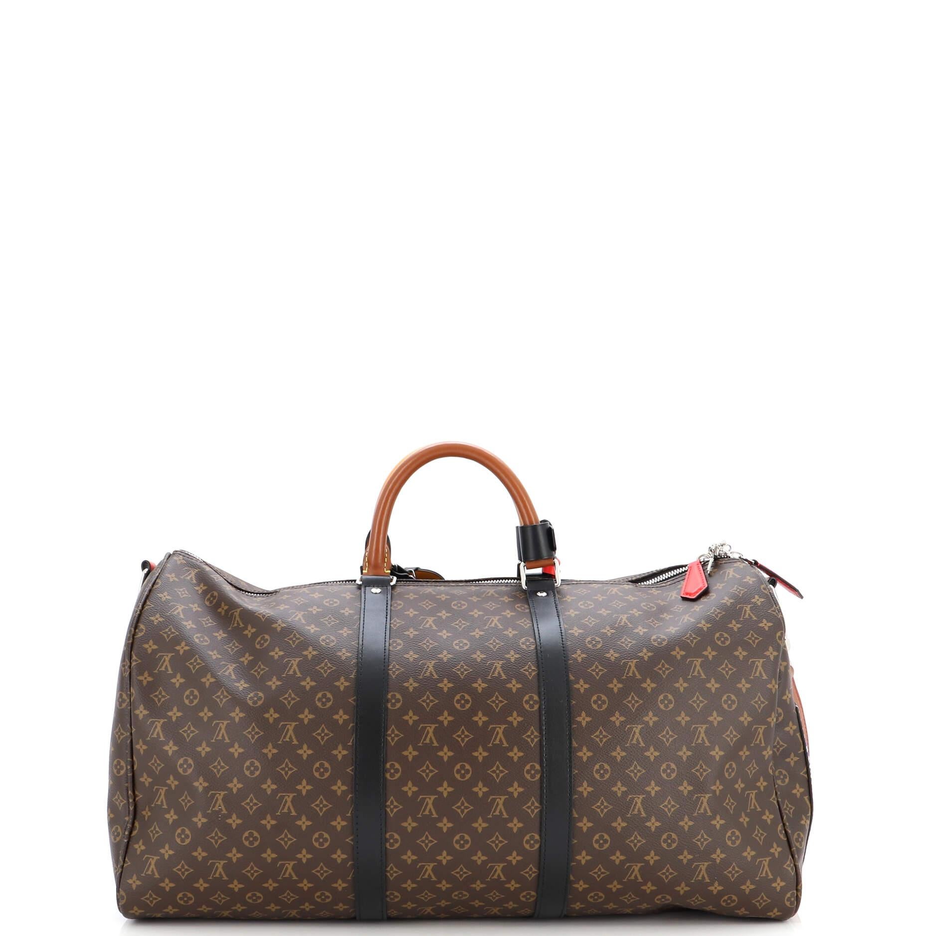 Women's or Men's Louis Vuitton Keepall Bandouliere Bag Limited Edition Patchwork Monogram 