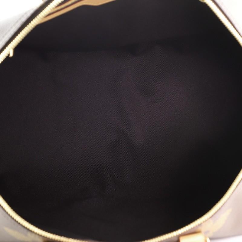 Black Louis Vuitton Keepall Bandouliere Bag Limited Edition Reverse Monogram Giant 50