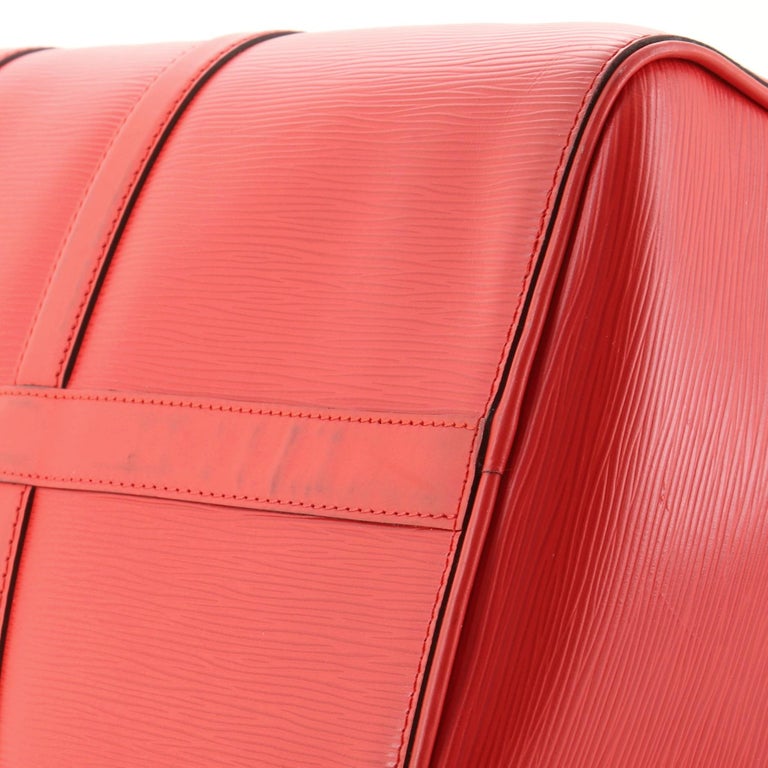 Louis Vuitton Keepall Bandouliere Bag Limited Edition Supreme Epi Leathe For Sale 1
