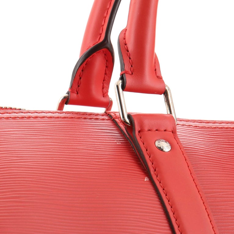  Louis Vuitton Keepall Bandouliere Bag Limited Edition Supreme Epi Leathe For Sale 2