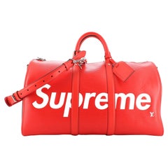 Louis Vuitton Louis Vuitton Keepall Bandouliere Tasche Limited Edition Supreme Epi Leder 45