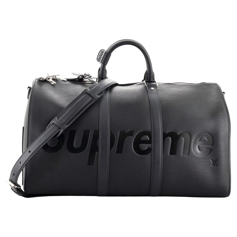 Louis Vuitton Keepall Bandouliere Bag Limited Edition Supreme Epi Leather 45 For Sale