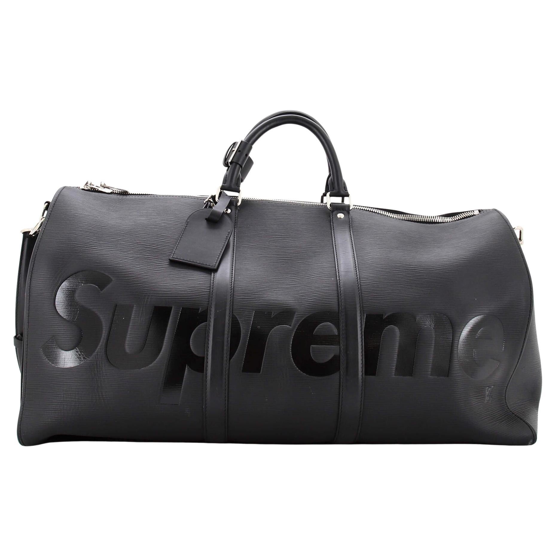 Louis Vuitton Keepall Bandouliere Bag Limited Edition Supreme Epi Leather 55