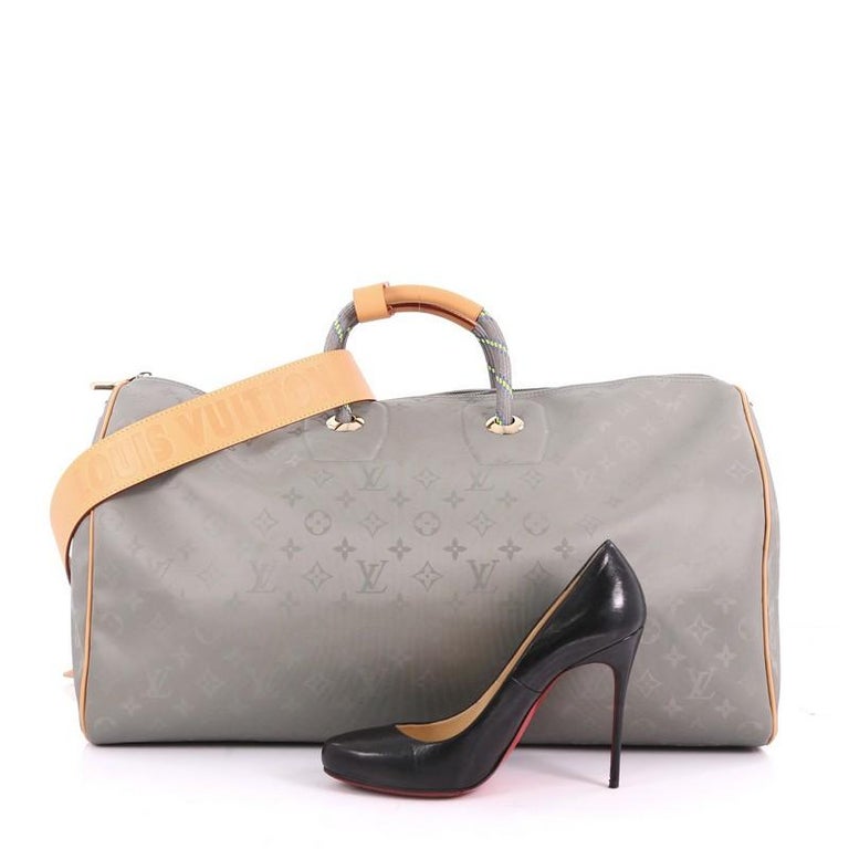 Louis Vuitton Keepall Bandouliere Bag Limited Edition Titanium