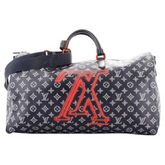 Louis Vuitton Keepall Bandouliere Bag Limited Edition Upside Down Monogram Ink50
