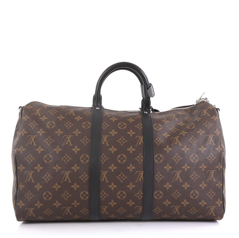 Louis Vuitton Keepall Bandouliere Bag Macassar Monogram Canvas 45 at 1stdibs