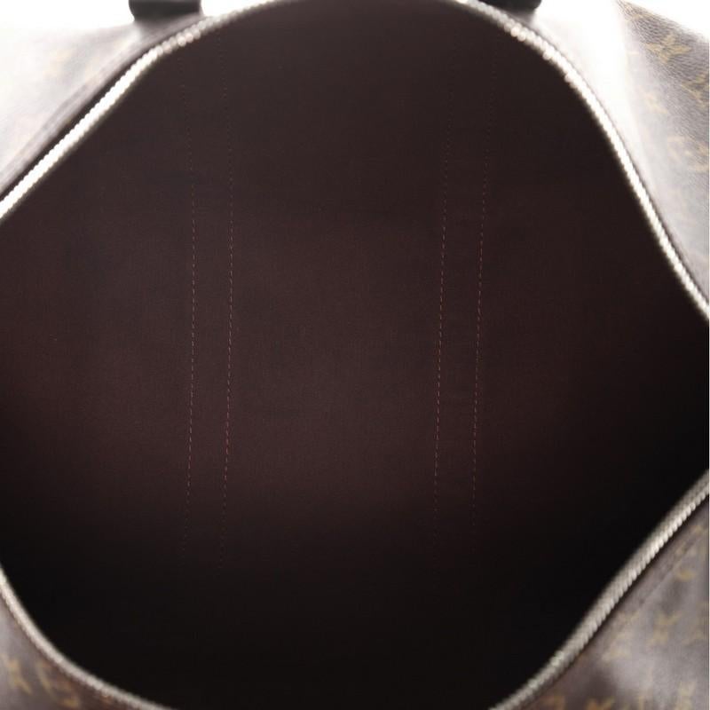 Louis Vuitton Keepall Bandouliere Bag Macassar Monogram Canvas 45 In Good Condition In NY, NY