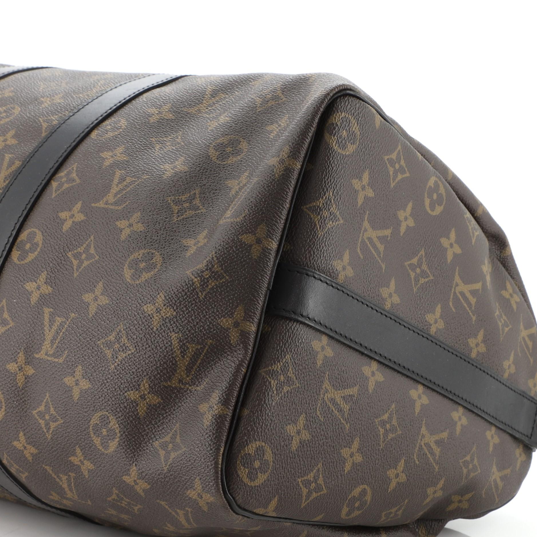 Louis Vuitton Keepall Bandouliere Bag Macassar Monogram Canvas 45 1