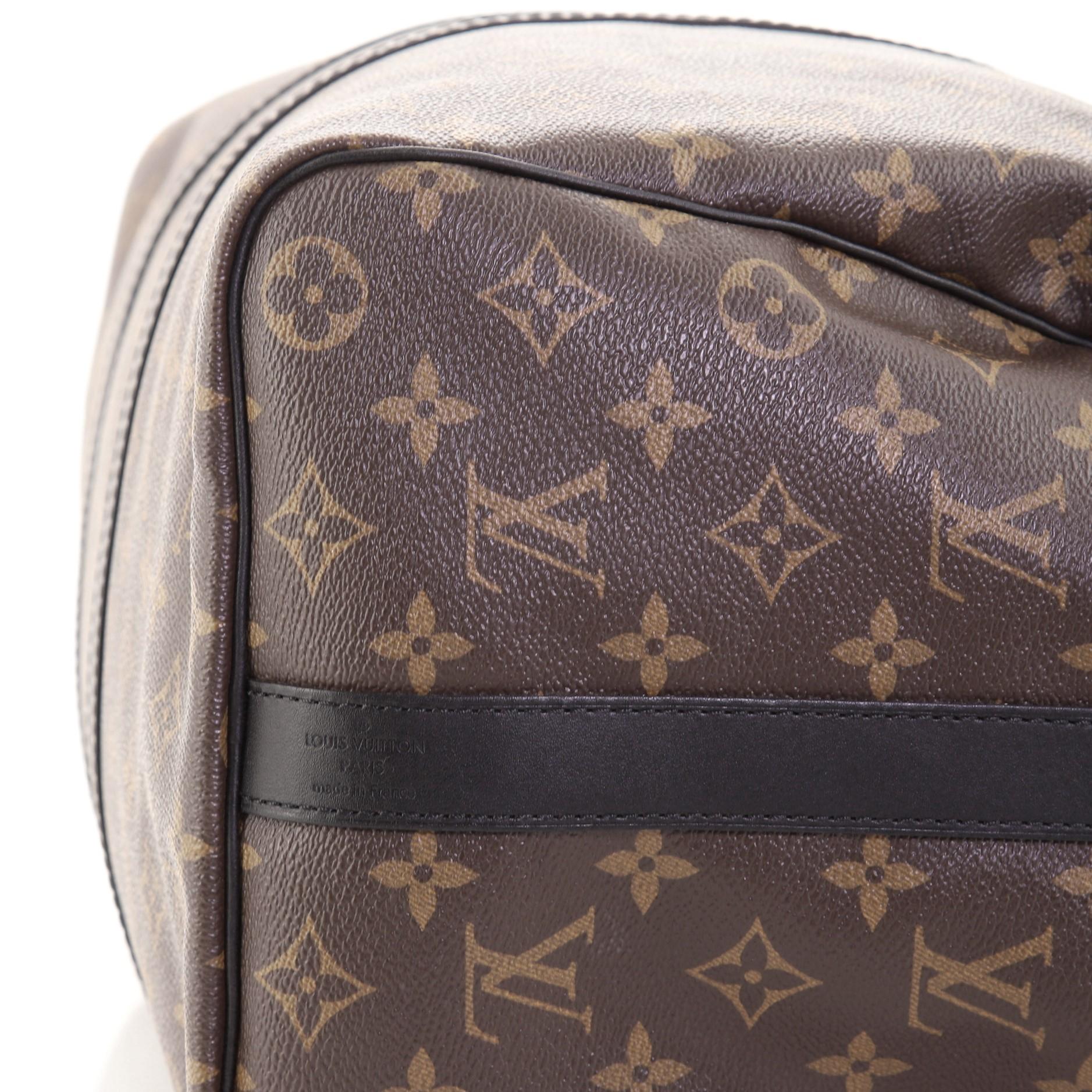 Louis Vuitton Keepall Bandouliere Tasche Makassar Monogramm Segeltuch 45 1