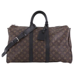Louis Vuitton Keepall Bandouliere Bag Macassar Monogram Canvas 45