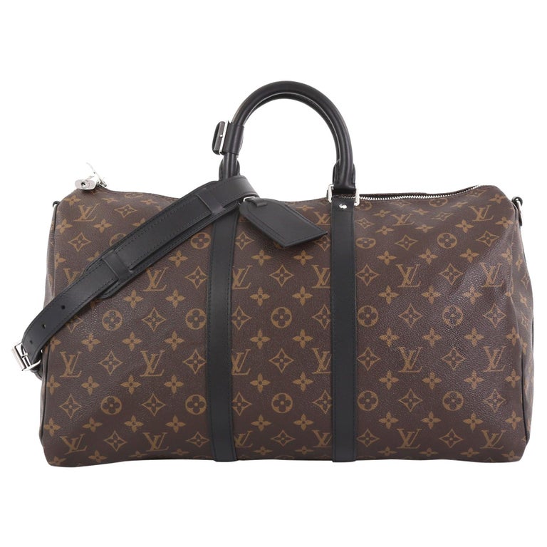 Louis Vuitton Keepall Bandouliere Bag Macassar Monogram Canvas 45 at 1stdibs