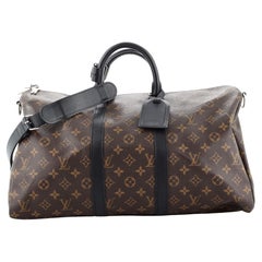 Louis Vuitton Keepall Bandouliere Bag Macassar Monogram Canvas 45