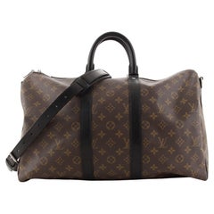 Louis Vuitton Keepall Bandouliere Bag Macassar Monogram Canvas 45