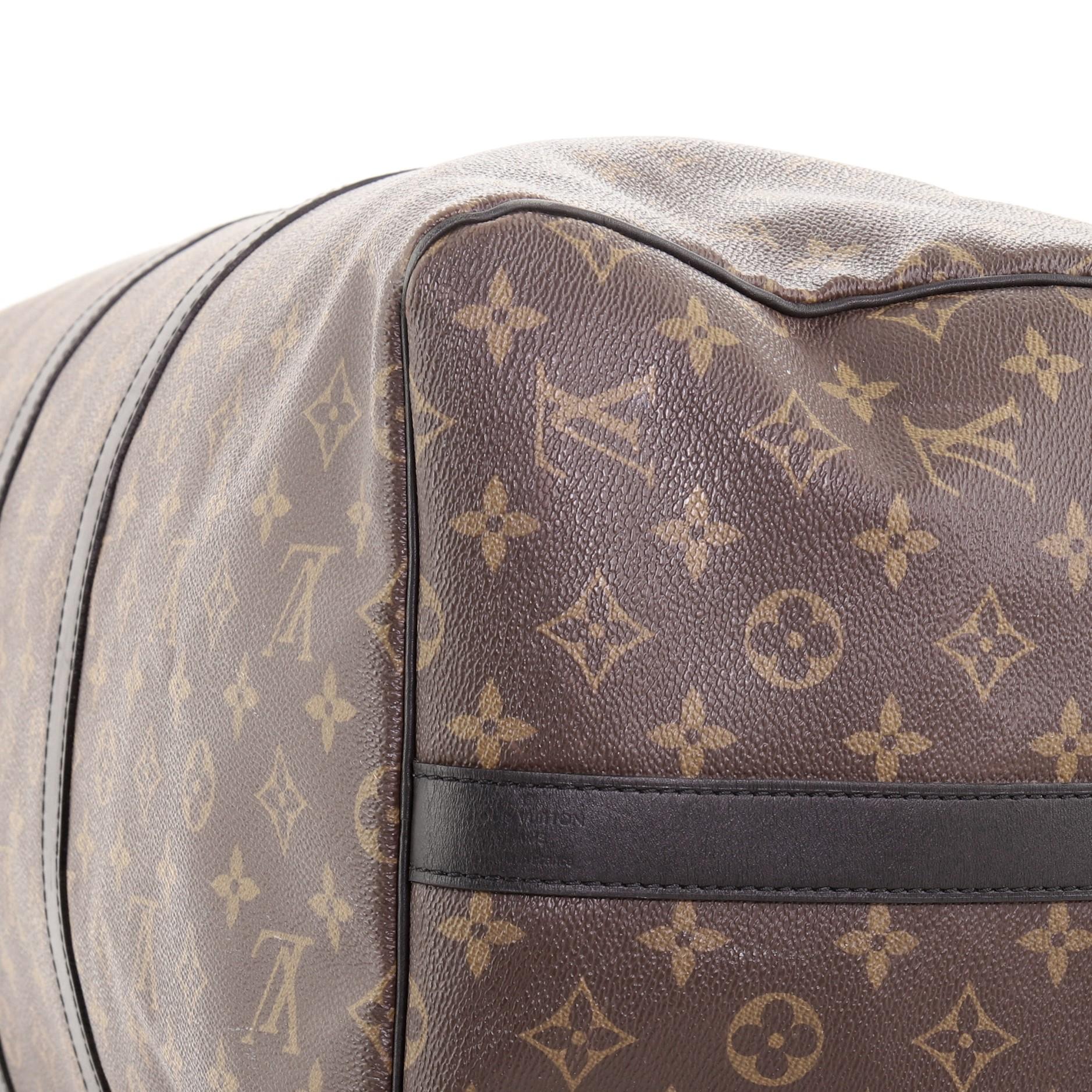 Louis Vuitton Keepall Bandouliere Bag Macassar Monogram Canvas 55 1