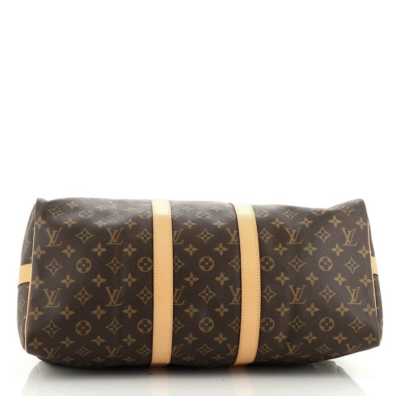 Louis Vuitton Keepall Bandouliere Bag Monogram Canvas 45 In Good Condition In NY, NY