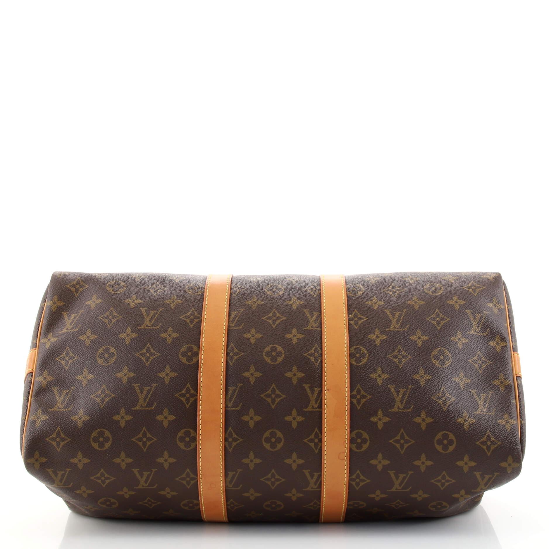  Louis Vuitton Keepall Bandouliere Bag Monogram Canvas 45 In Good Condition In NY, NY