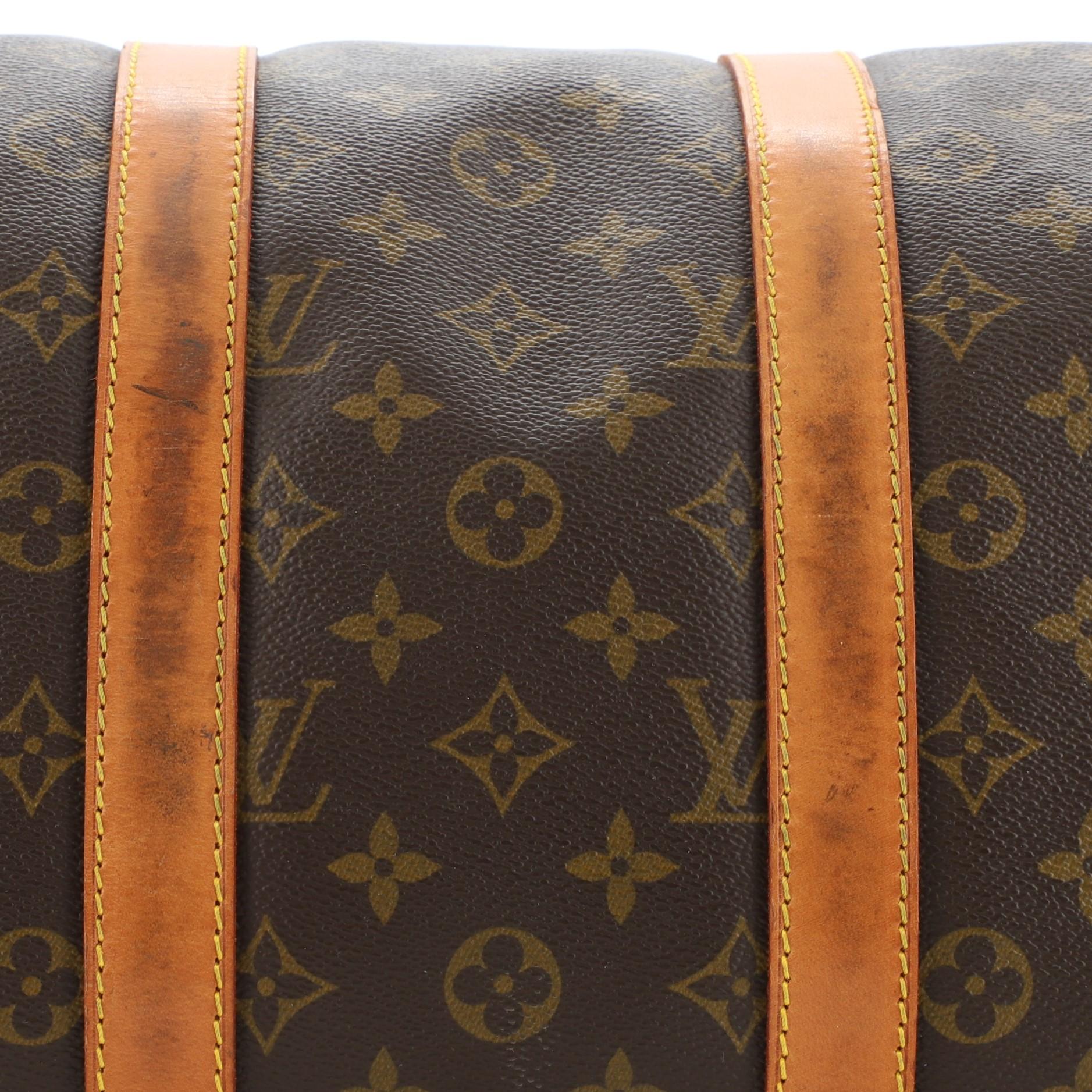 Black Louis Vuitton Keepall Bandouliere Bag Monogram Canvas 45