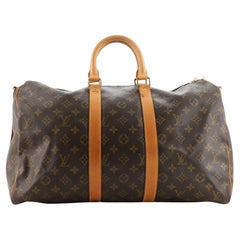 Louis Vuitton Monogram Keepall Bandouliere 45 Duffle Bag with Strap 862244  For Sale at 1stDibs